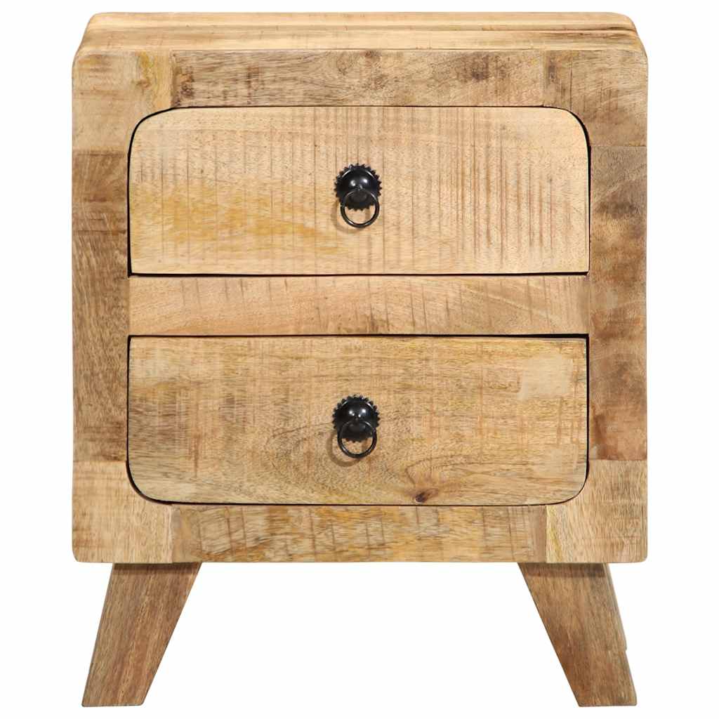 Nattbord 40x32x46 cm grovt heltre mangotre