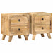Nattskap 2 stk 40x32x46 cm grovt heltre mangotre