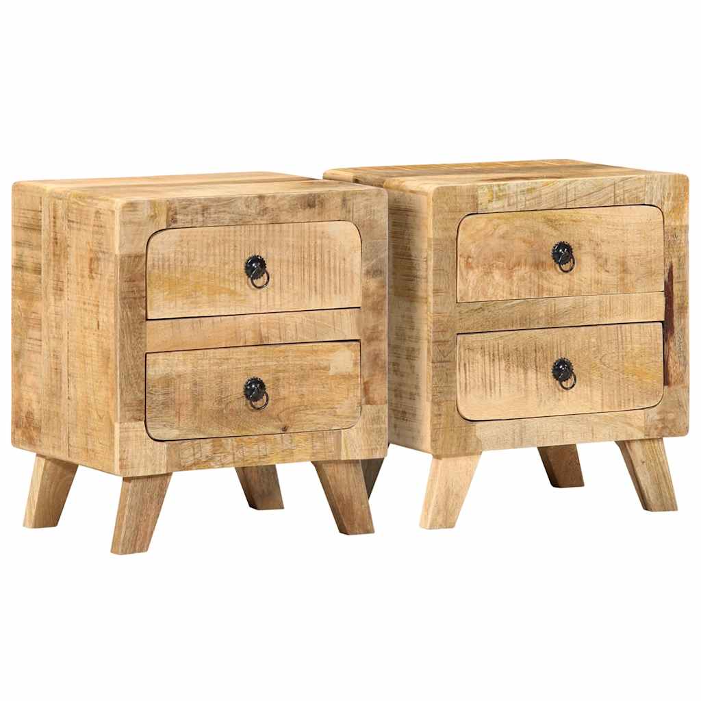 Nattskap 2 stk 40x32x46 cm grovt heltre mangotre