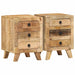Nattskap 2 stk 37x32x50 cm grovt heltre mangotre