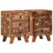 Nattskap 2 stk 37x32x50 cm gjenvunnet heltre