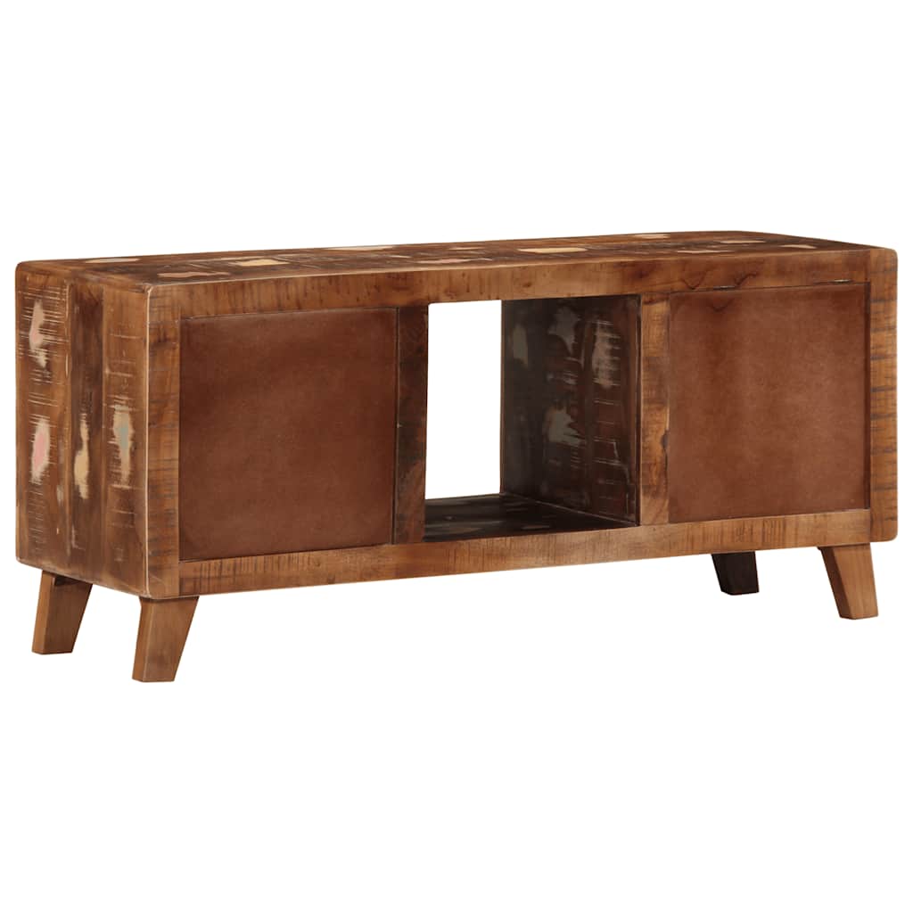 TV-benk 105x46x32 cm gjenvunnet heltre