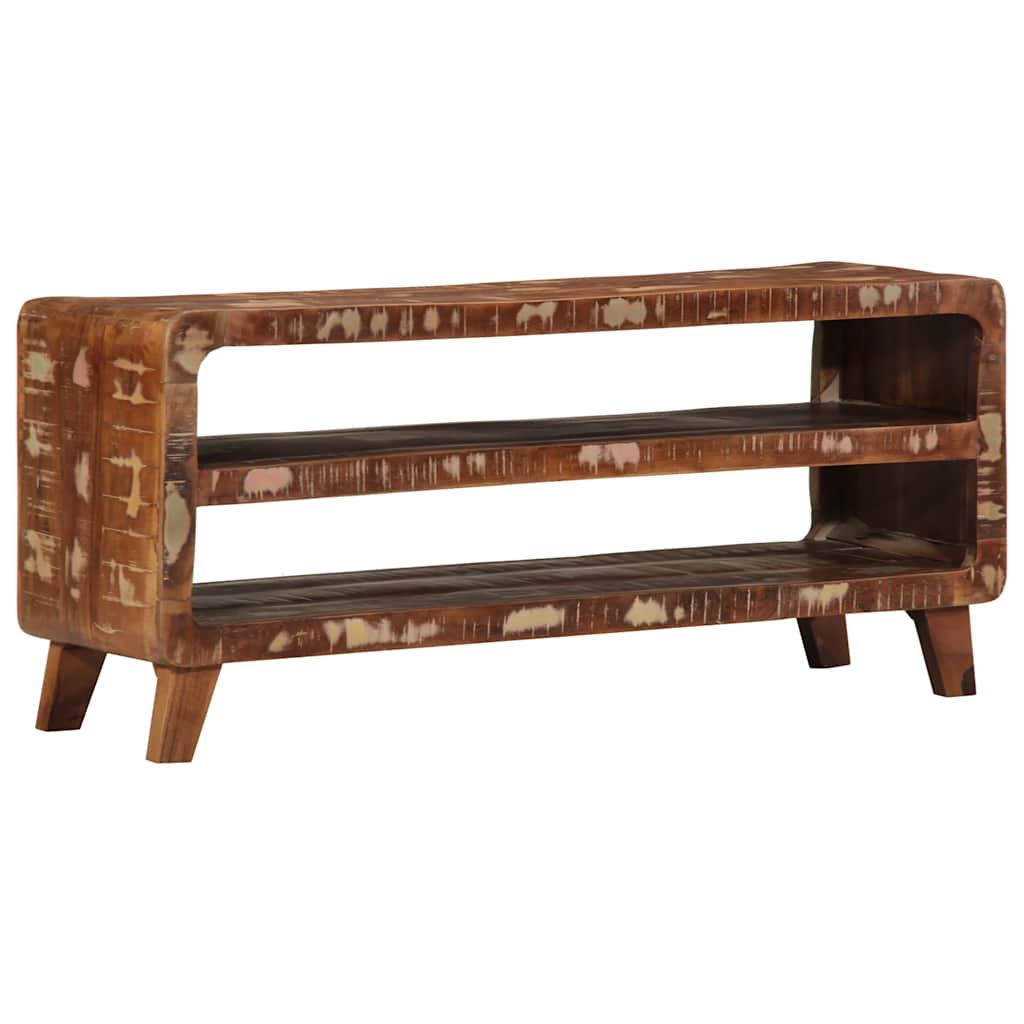 TV-benk 105x46x32 cm gjenvunnet heltre