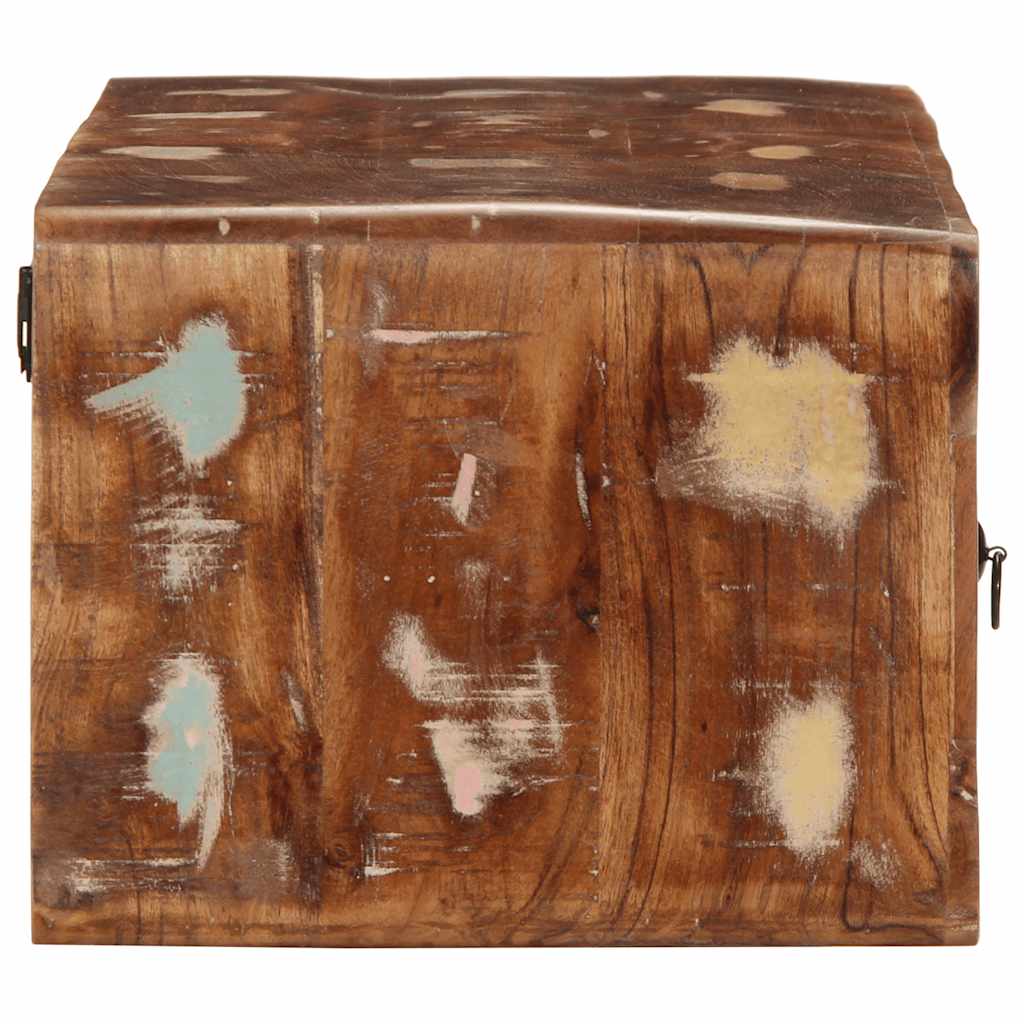 Veggmontert TV-benk 100x32x25 cm gjenvunnet heltre