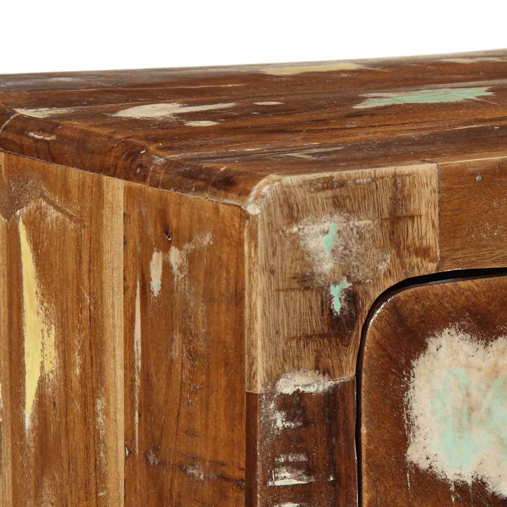 Veggmontert TV-benk 100x32x25 cm gjenvunnet heltre