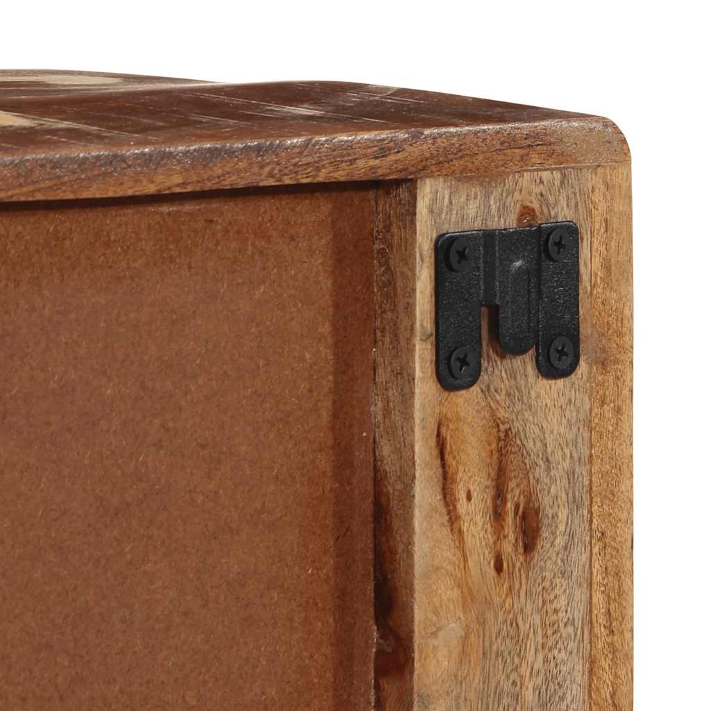 Veggmontert TV-benk 100x32x25 cm gjenvunnet heltre