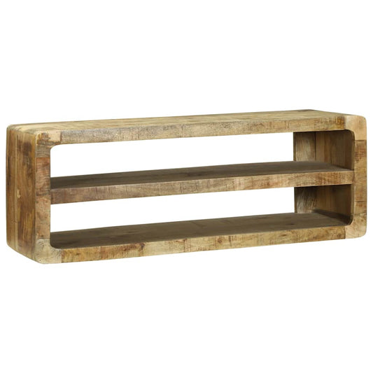 TV-skap med hylle Brun 100 x 32 x 36 cm Massivt mangotre