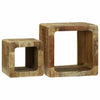 TV enhet 2 pcs Brun 36 x 30 x 36 cm Heltre grovt mangotre