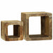 TV Enheter 2 pcs Brun 36 x 30 x 36 cm Massiv mango tre