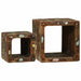 TV Enheter 2 pcs Flerfarget 36 x 30 x 36 cm Massiv Reclaim Tre