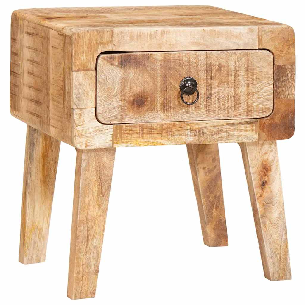 Avlastningsbord med skuff Brun 40 x 32 x 46 cm Massiv mango tre