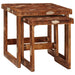 Stablingsbord 2 pcs Brun 46 x 46 x 45 cm Massiv Reclaim Tre