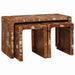 Nesting Bord 3 pcs Brun Massiv Reclaim Tre