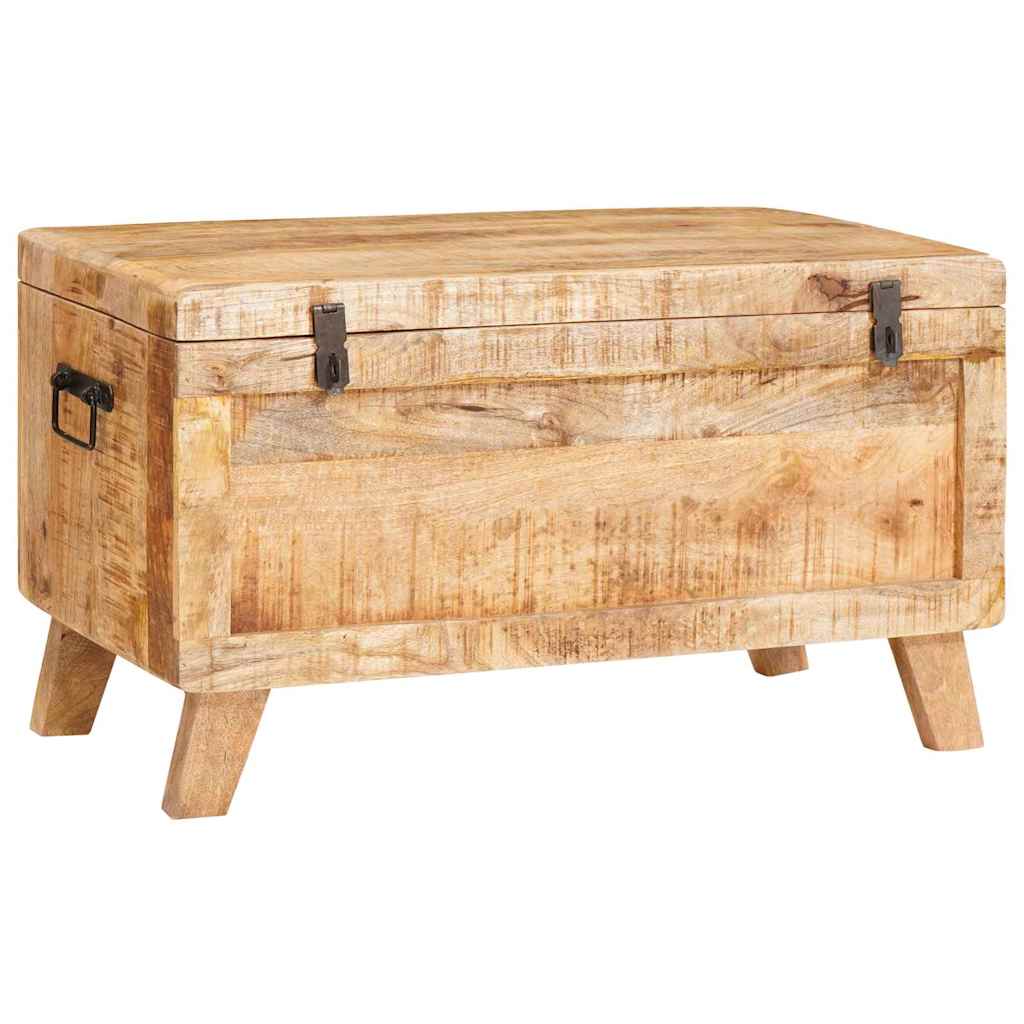 Lagringsboks med lagring med lås 70 x 35 x 40 cm heltre mango