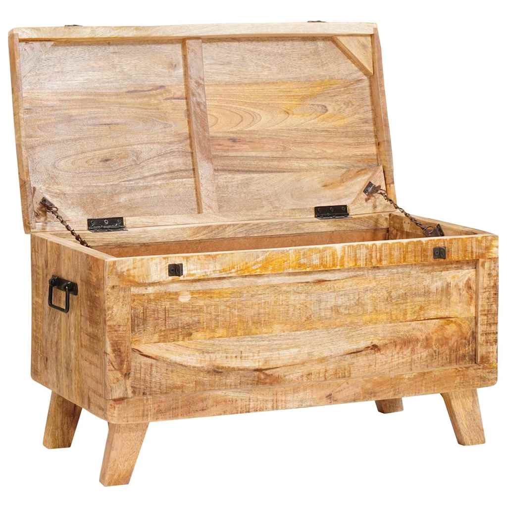 Lagringsboks med lagring med lås 70 x 35 x 40 cm heltre mango