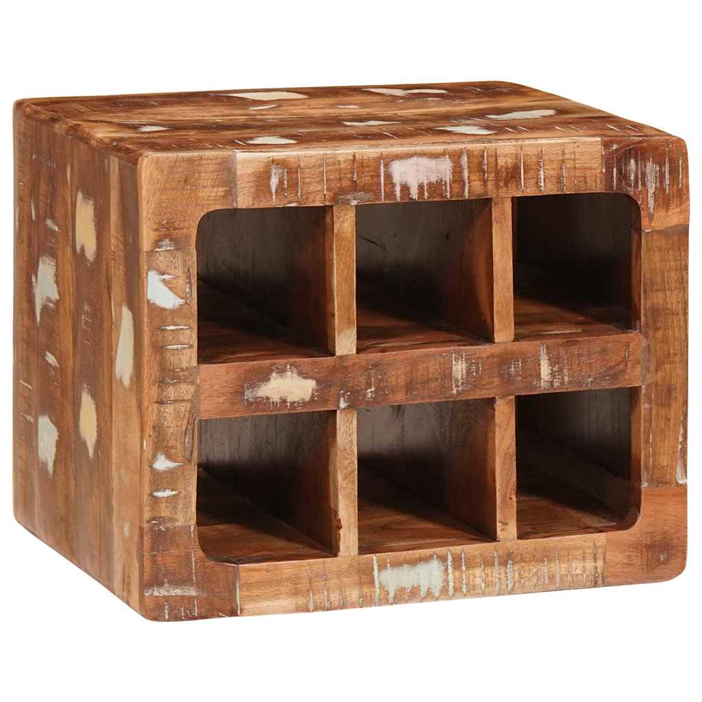 Vinhylle Veggmontert Brun 44 x 30 x 35 cm Solid gjenvunnet tre