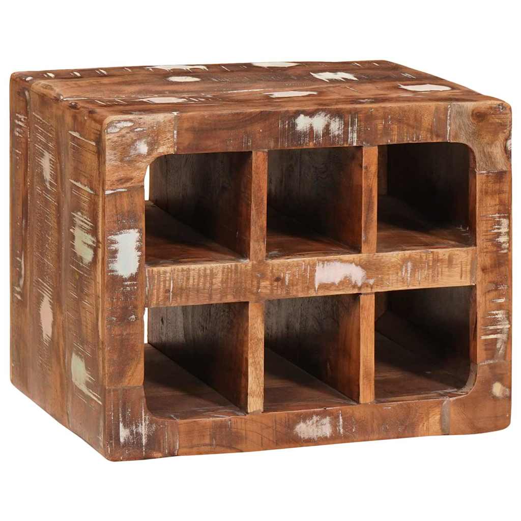 Vinhylle Veggmontert Brun 44 x 30 x 35 cm Solid gjenvunnet tre