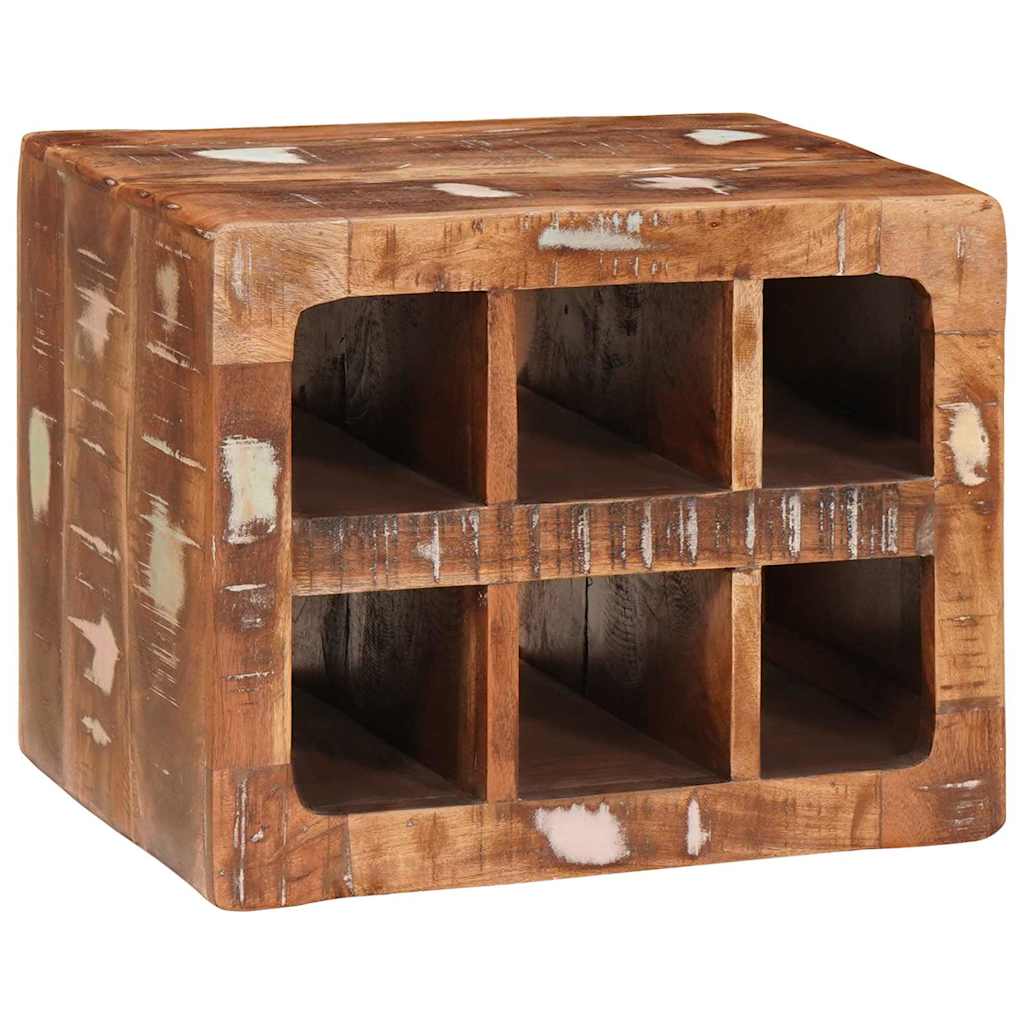 Vinhylle Veggmontert Brun 44 x 30 x 35 cm Solid gjenvunnet tre