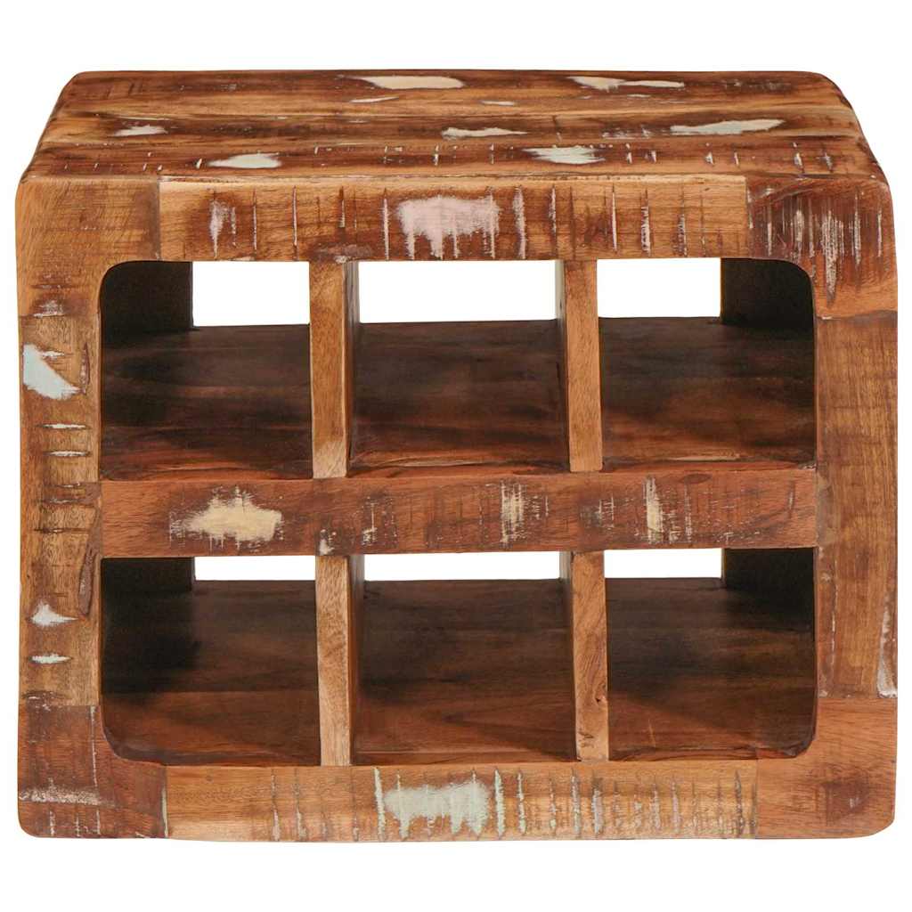Vinhylle Veggmontert Brun 44 x 30 x 35 cm Solid gjenvunnet tre