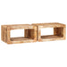 Nattbord 2 pcs Brun 45 x 30 x 24 cm Massiv mango tre