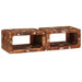 Nattbord 2 pcs Brun 45 x 30 x 24 cm Massiv Reclaim Tre