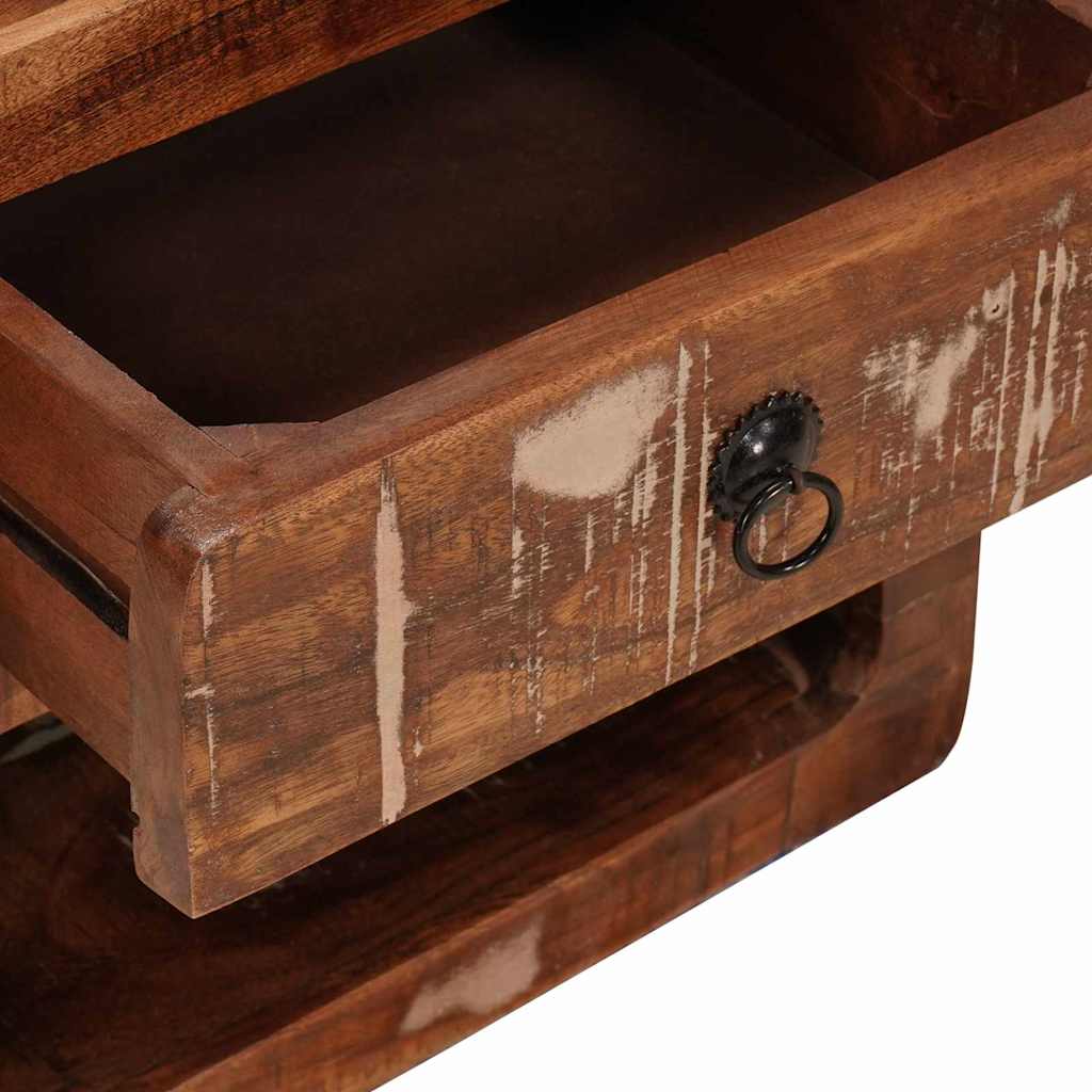 Vegghengt Nattbord med skuff Flerfarget 40 x 30 x 36 cm