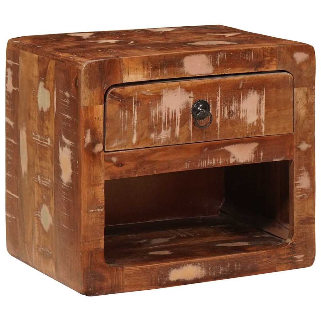 Vegghengt Nattbord med skuff Flerfarget 40 x 30 x 36 cm