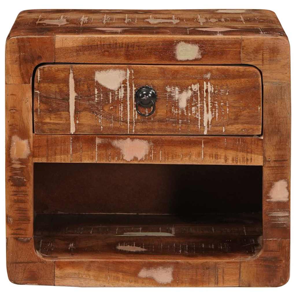 Vegghengt Nattbord med skuff Flerfarget 40 x 30 x 36 cm