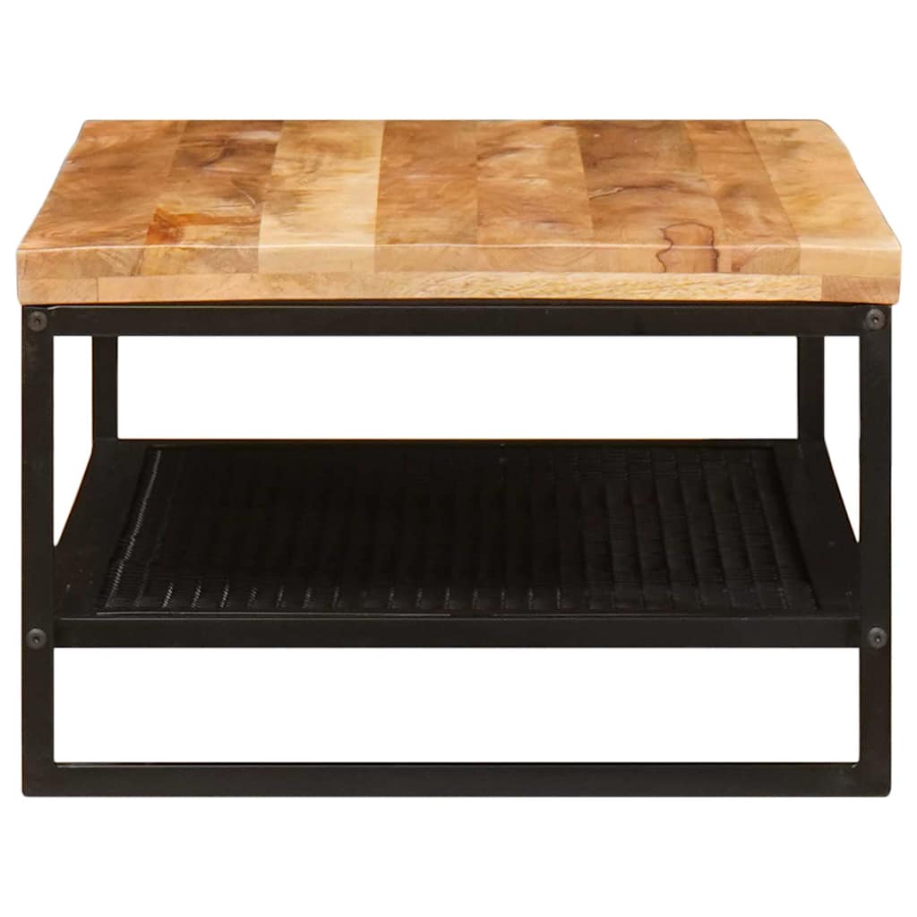 Kaffebord Brun og svart 110 x 55 x 35 cm Massiv mango tre