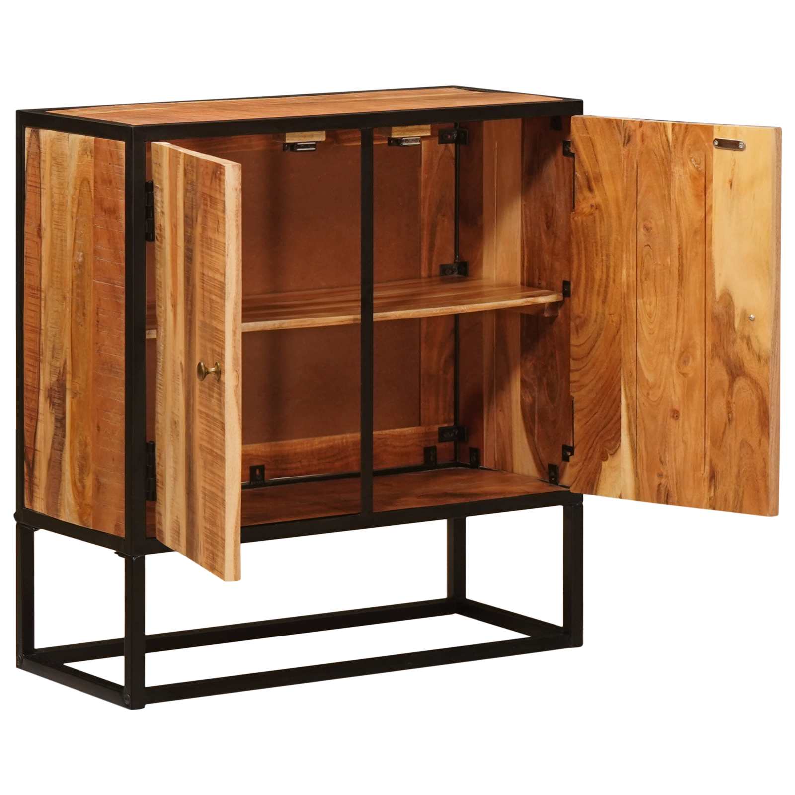 Serviesskap Beta Naturlig 70 x 30 x 75 cm Solid akasietre vidaXL