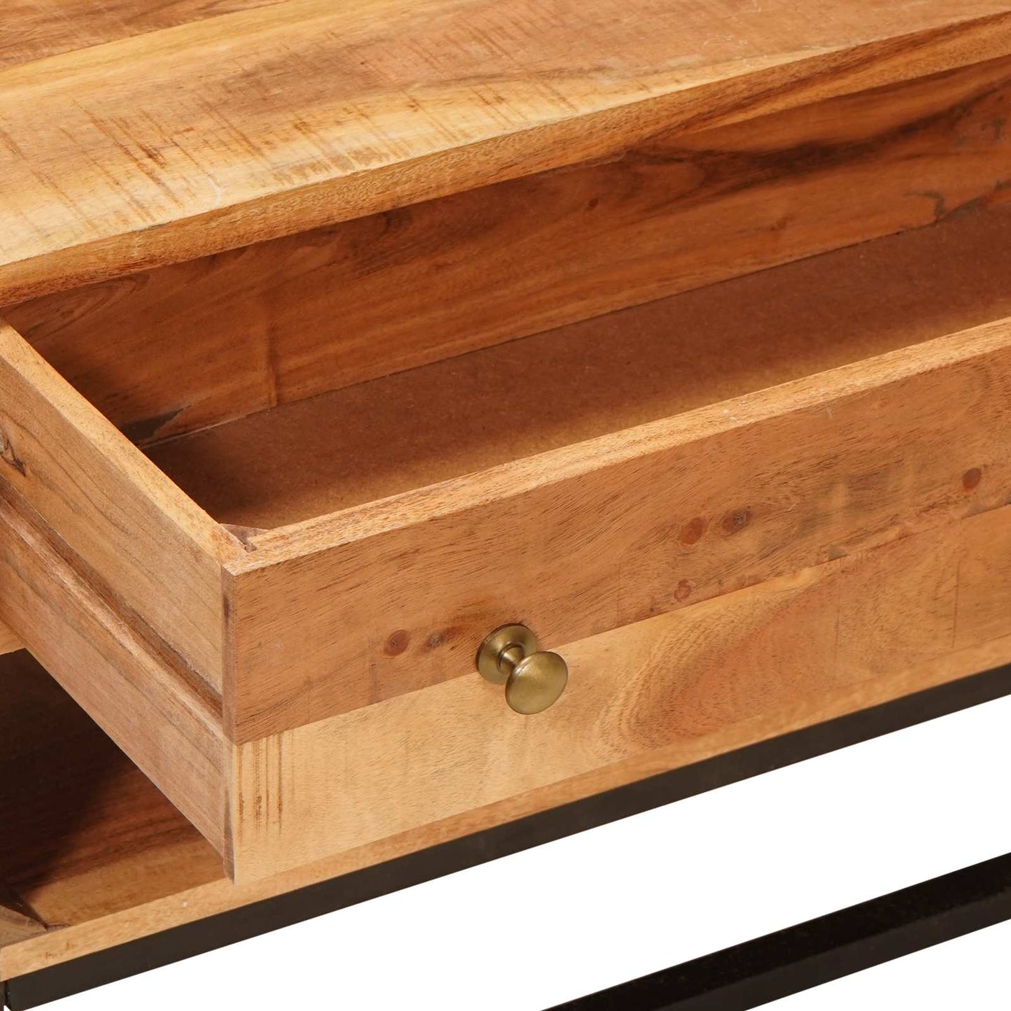 TV-skap med skuff Naturlig 110 x 30 x 44 cm Solid akasietre vidaXL