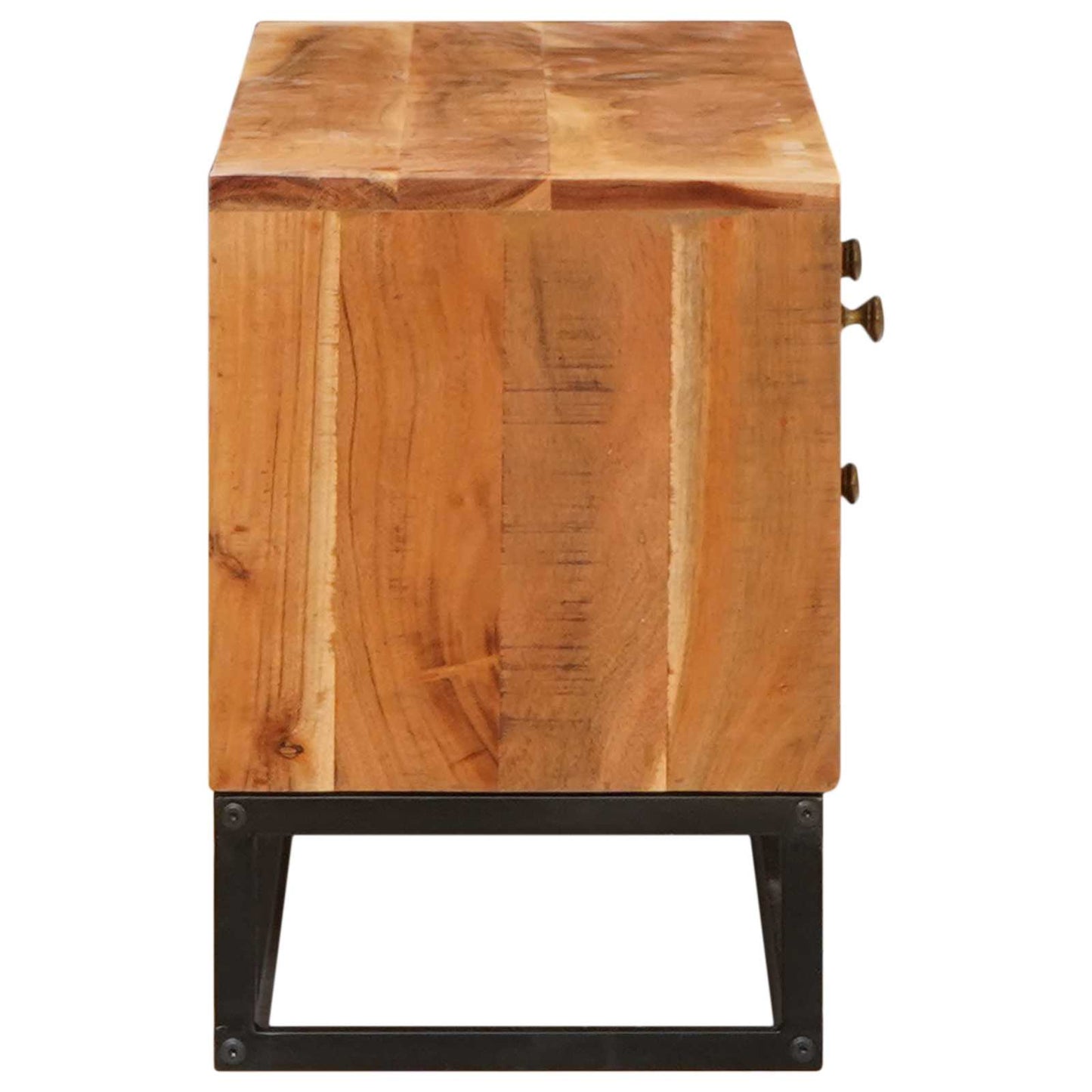 TV-skap med skuff Naturlig 110 x 30 x 44 cm Solid akasietre vidaXL