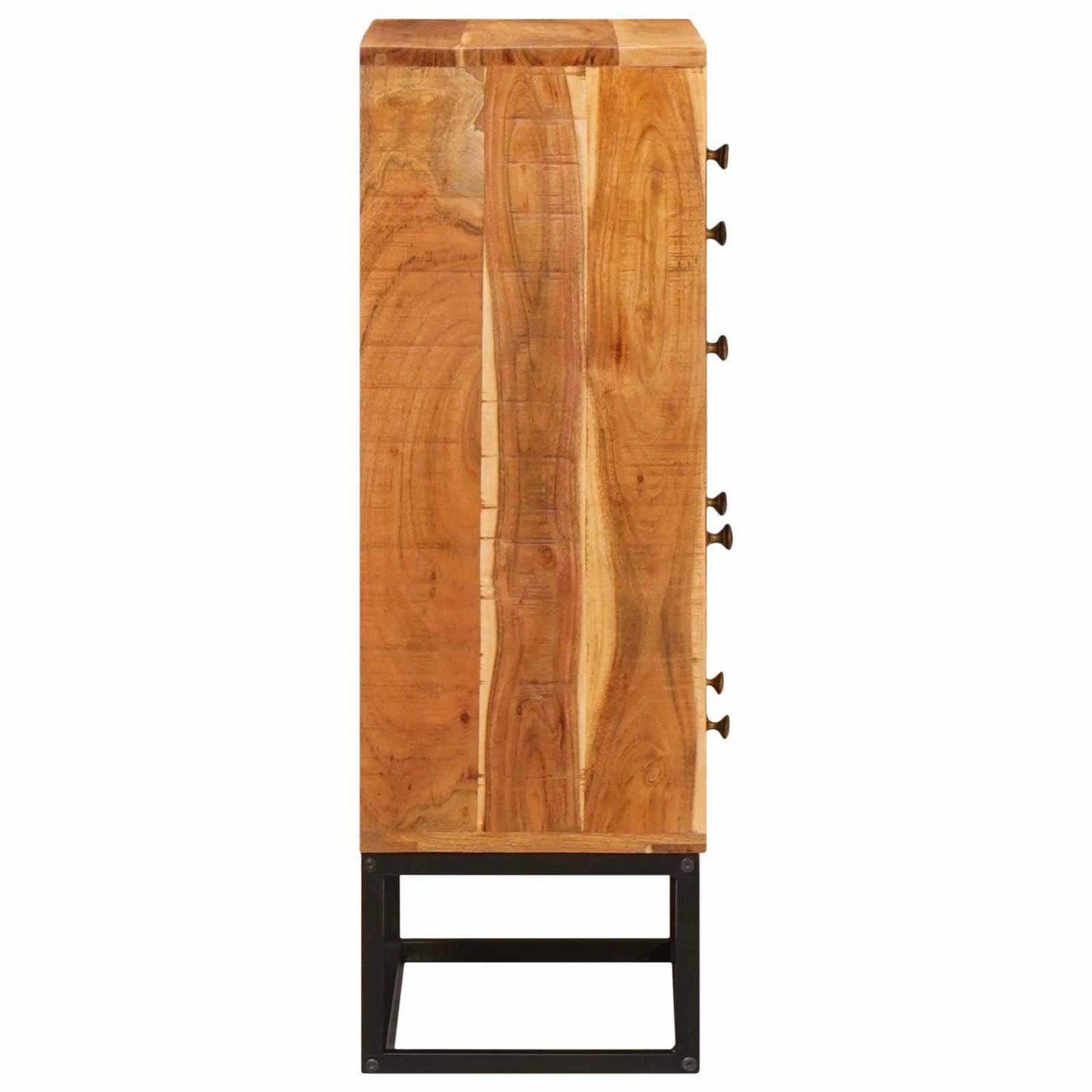 Skap med skuffer Naturlig 55 x 30 x 90 cm Solid akasietre vidaXL