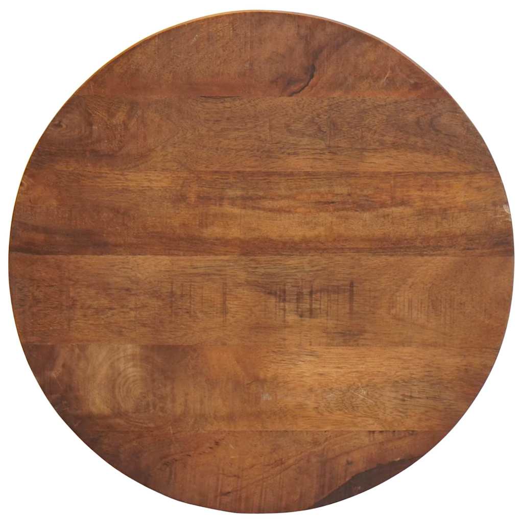 Nestende Kaffebord 3 pcs Honning brun Massivt mangotre og stål