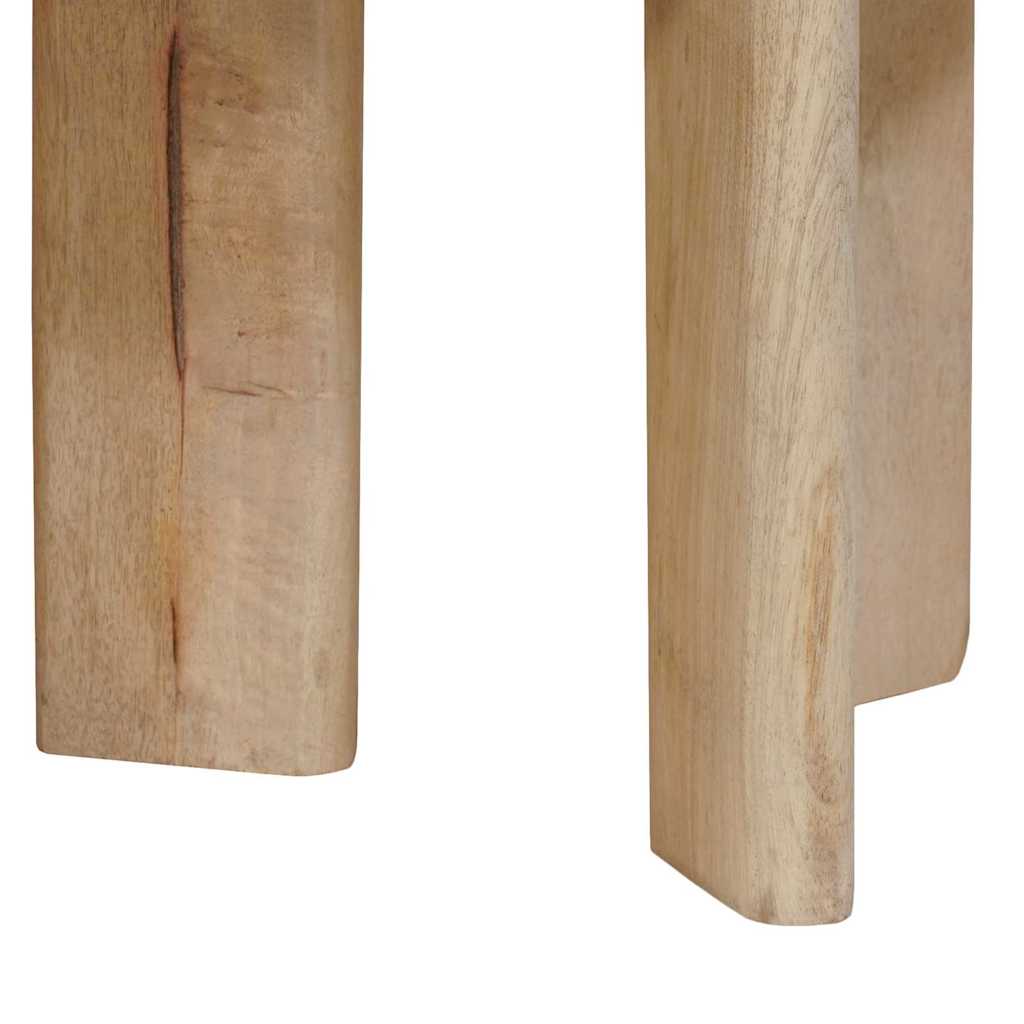 Nestende Kaffebord 2 pcs Svart Massiv mango tre