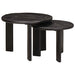 Nestende Kaffebord 2 pcs Hvit Massiv mango tre