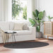 Områdetepper Oval HUARTE Antrasitt 100 x 200 cm 100% Polyester
