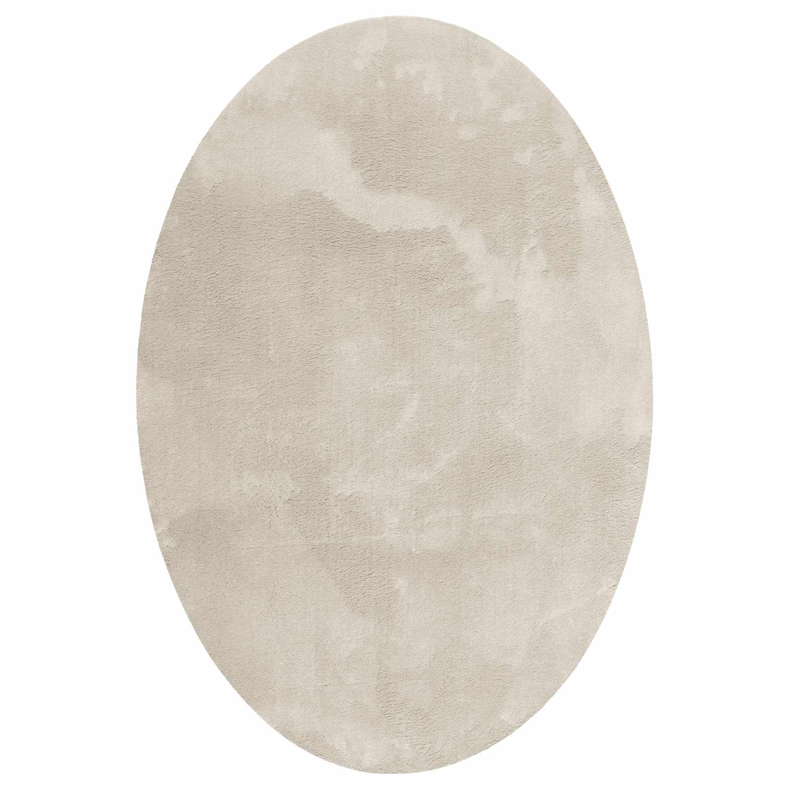 Områdetepper Oval HUARTE Beige 230 x 160 cm 100% Polyester vidaXL