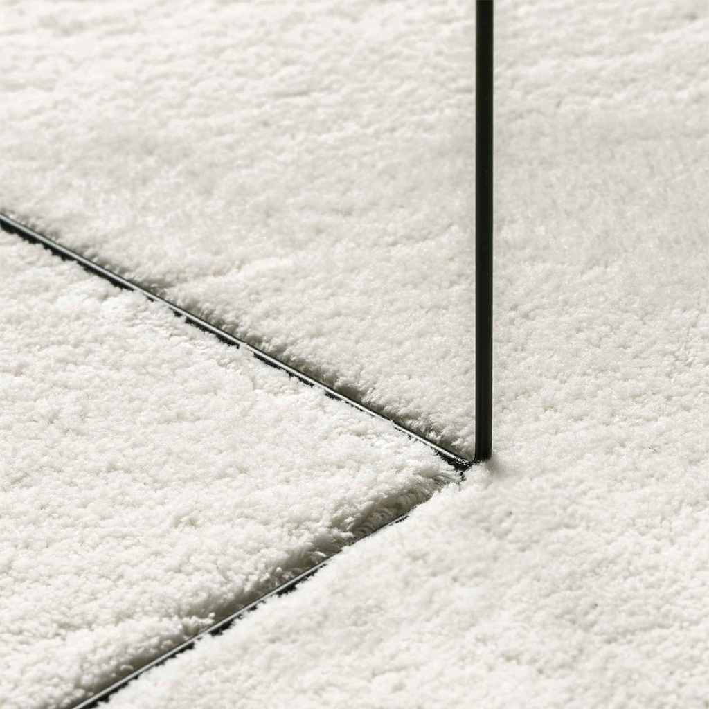 Områdetepper Oval HUARTE Krem 120 x 170 cm 100% Polyester vidaXL