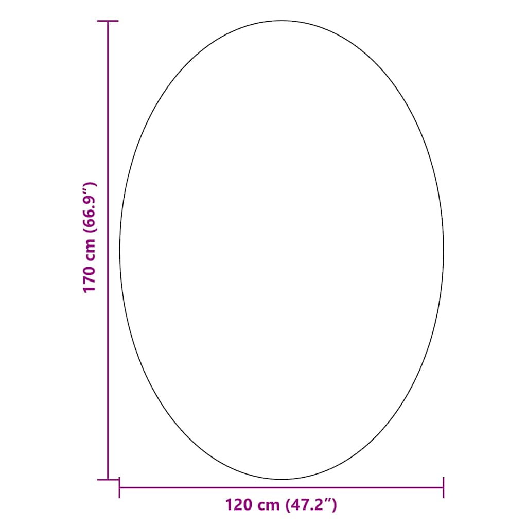 Områdetepper Oval HUARTE Krem 120 x 170 cm 100% Polyester vidaXL