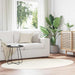 Områdetepper Oval HUARTE Krem 140 x 200 cm 100% Polyester