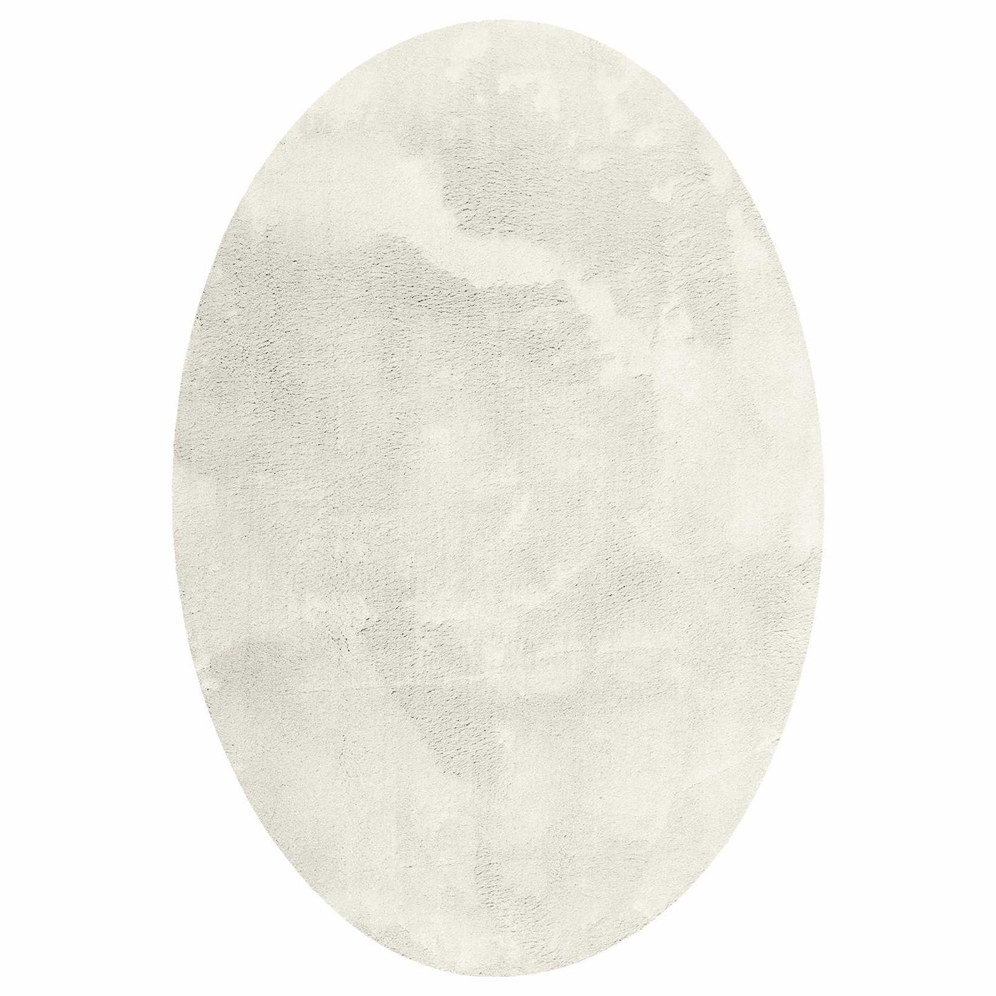 Områdetepper Oval HUARTE Krem 140 x 200 cm 100% Polyester