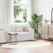 Områdetepper Oval HUARTE Krem 160 x 230 cm 100% Polyester vidaXL
