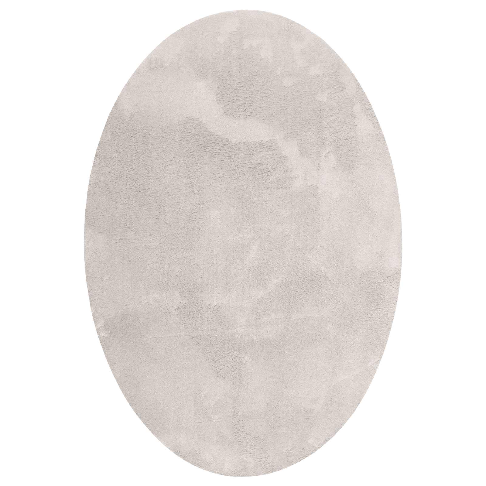 Områdetepper Oval HUARTE sand 140 x 200 cm 100% Polyester vidaXL