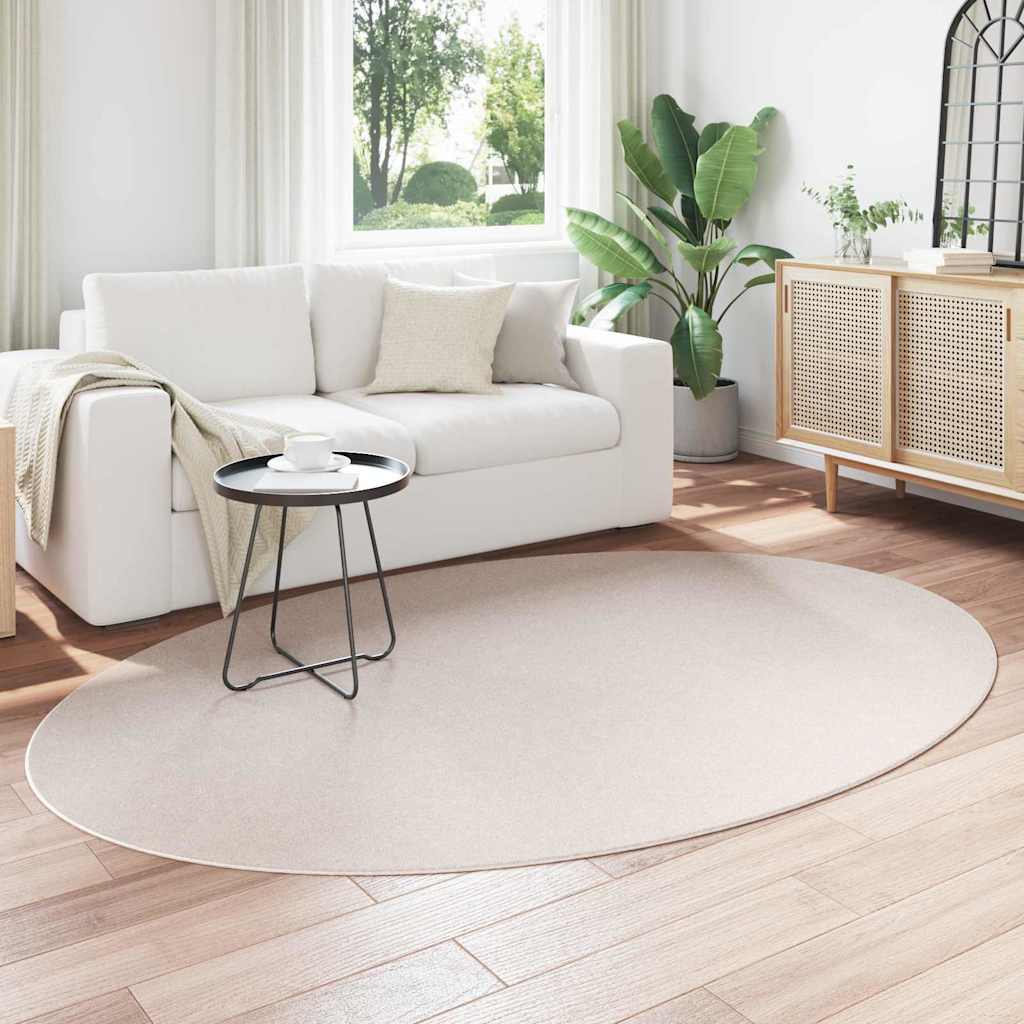 Områdetepper Oval HUARTE sand 160 x 230 cm 100% Polyester