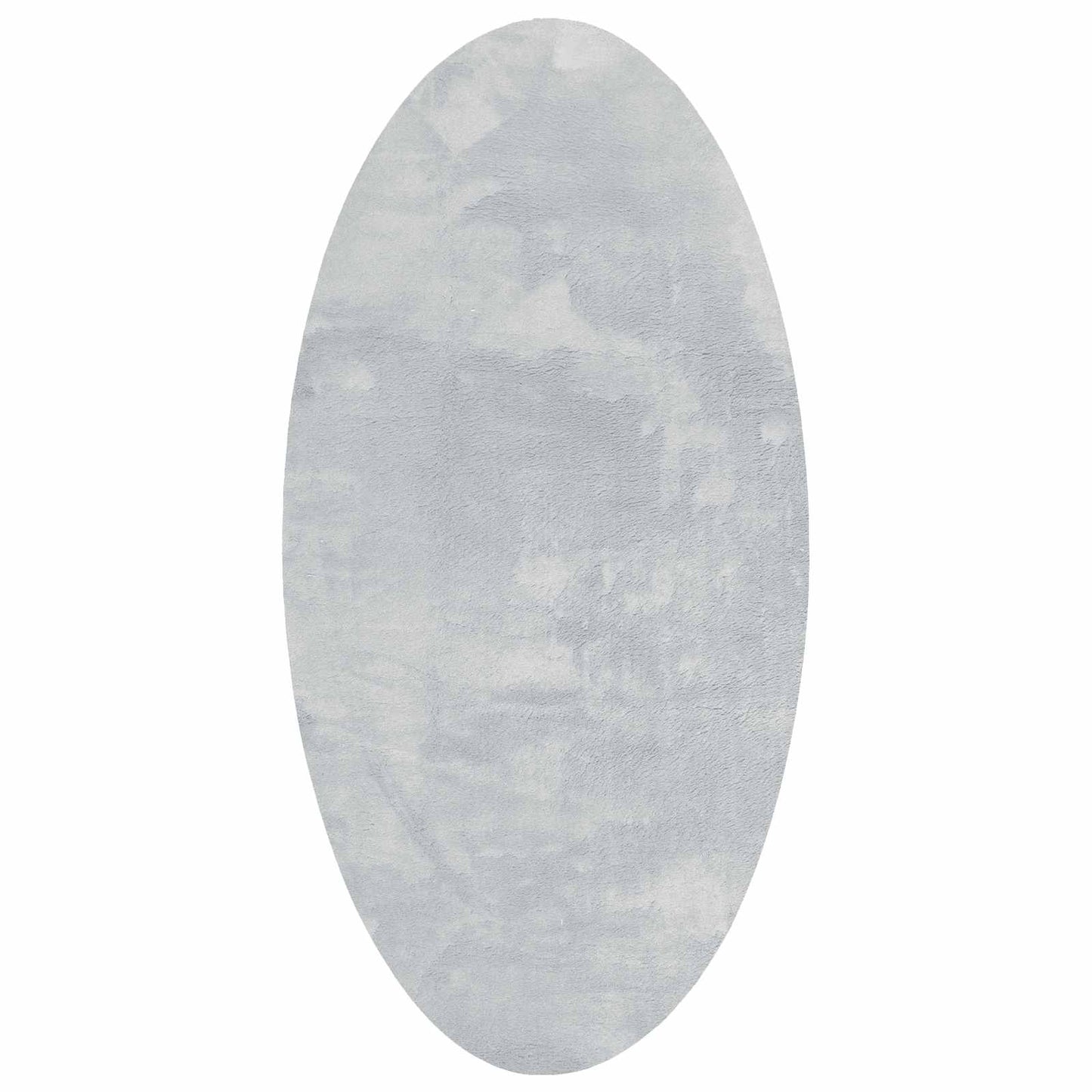 Områdetepper Oval HUARTE Grå 80 x 150 cm 100% Polyester