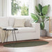 Områdetepper Oval HUARTE Skoggrønn 80 x 150 cm 100% Polyester