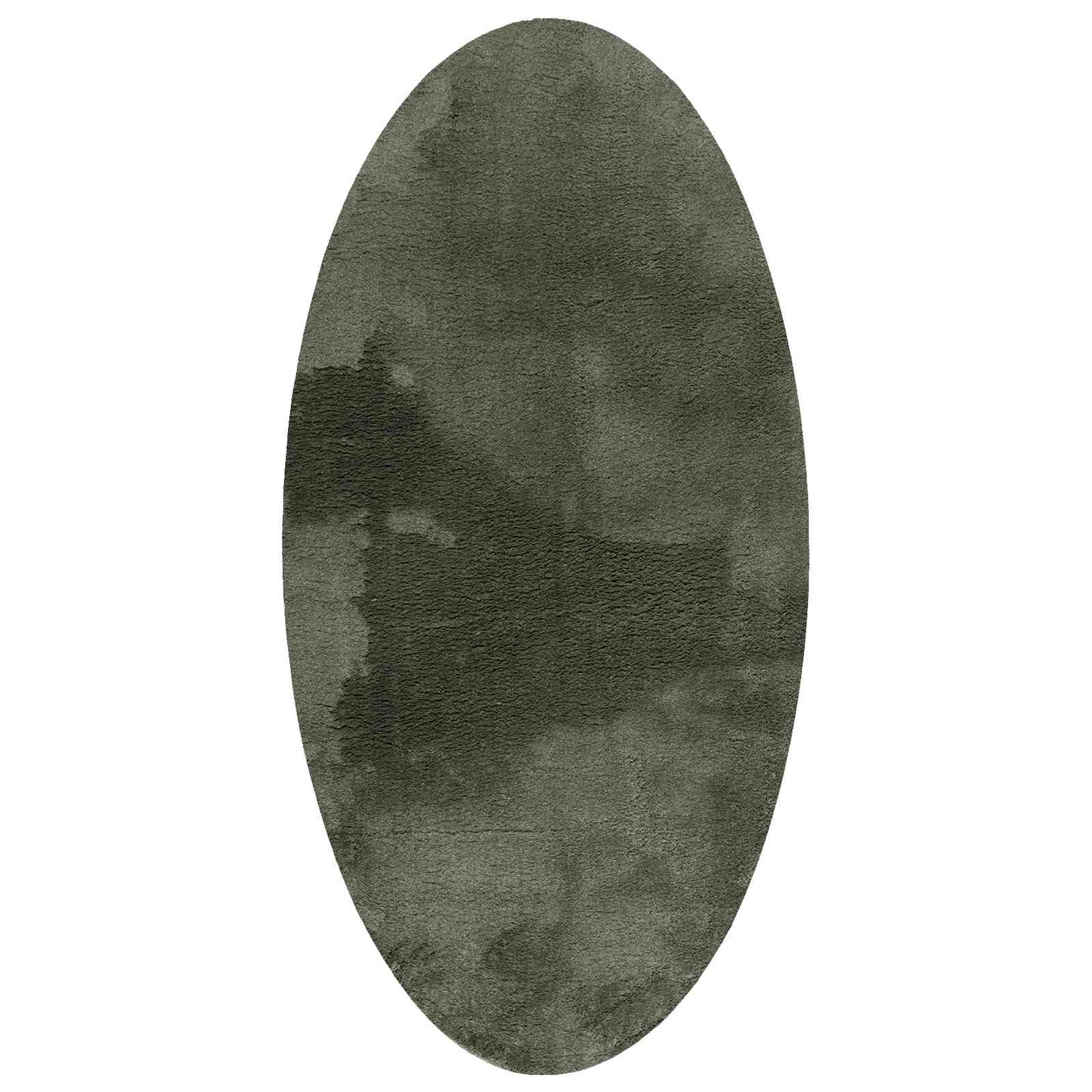 Områdetepper Oval HUARTE Skoggrønn 80 x 150 cm 100% Polyester