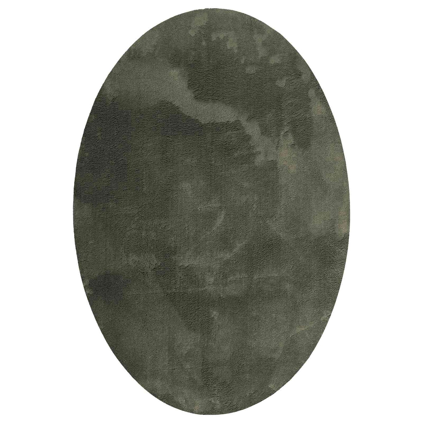 Områdetepper Oval HUARTE Skoggrønn 160 x 230 cm 100% Polyester