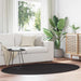 Områdetepper Oval HUARTE Svart 140 x 200 cm 100% Polyester